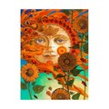 Trademark Fine Art David Galchutt 'Autumn Sun And Sunflowers' Canvas Art, 14x19 ALI46989-C1419GG